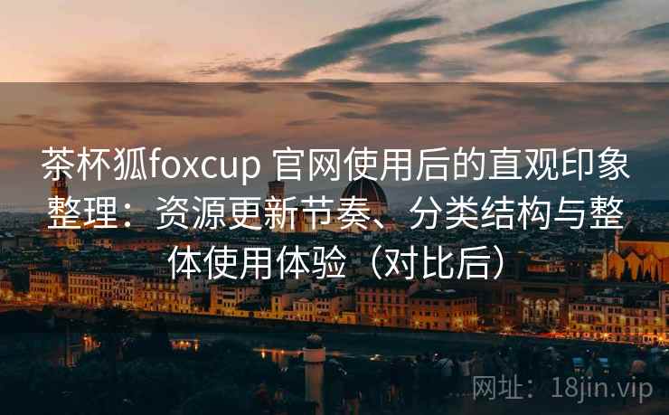 茶杯狐foxcup 官网使用后的直观印象整理：资源更新节奏、分类结构与整体使用体验（对比后）